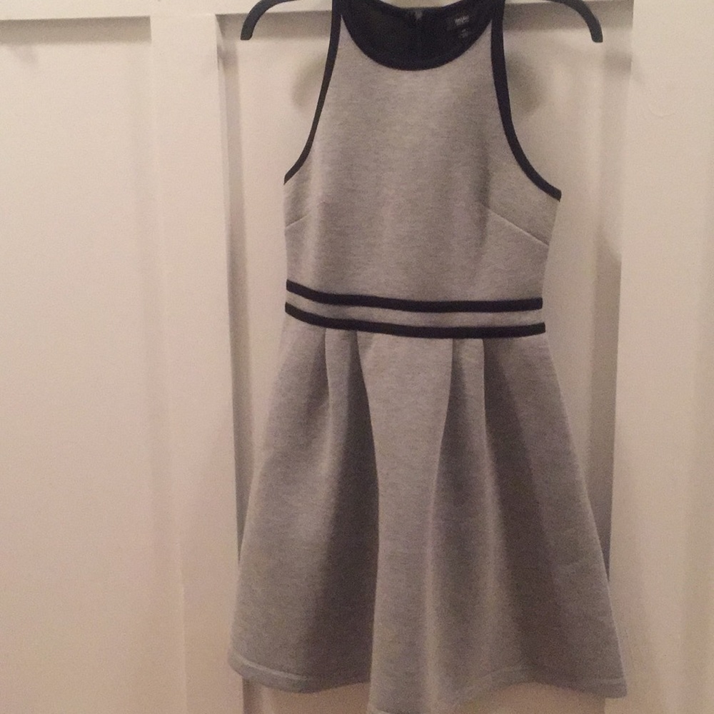 Grey and black dress